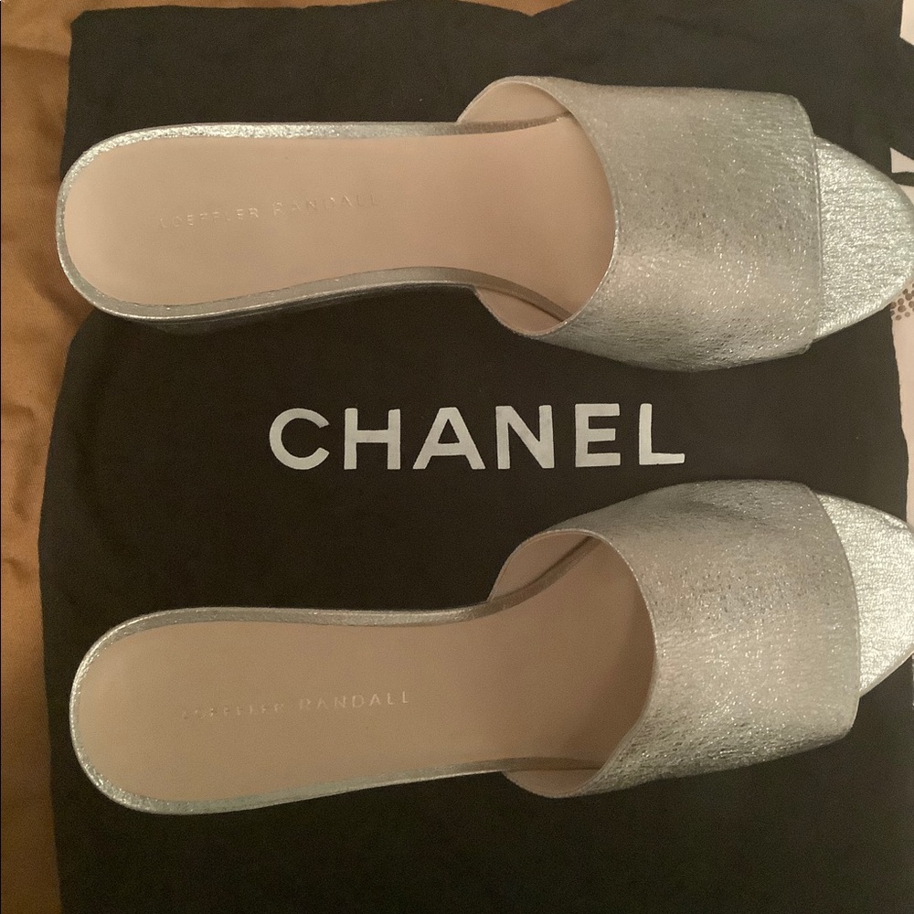 Loeffler Randall Silver Shoes 10